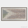 HOLMAN ART Coastal Rhythm – Textured Wabi Sabi Abstract Horizontal - image 1
