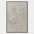 HOLMAN ART Echoes in Silence – Textured White Abstract Wabi Sabi - image 1