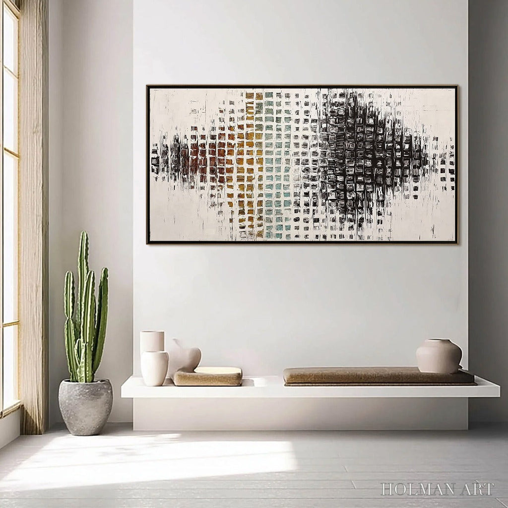 HOLMAN ART Frequency – Large Textured Wabi Sabi Abstract Painting - image 4