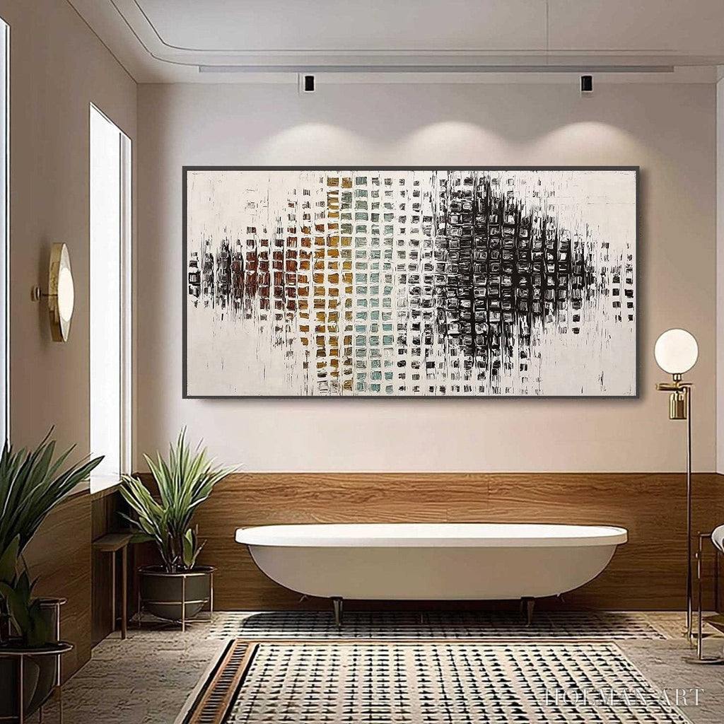 HOLMAN ART Frequency – Large Textured Wabi Sabi Abstract Painting - image 6