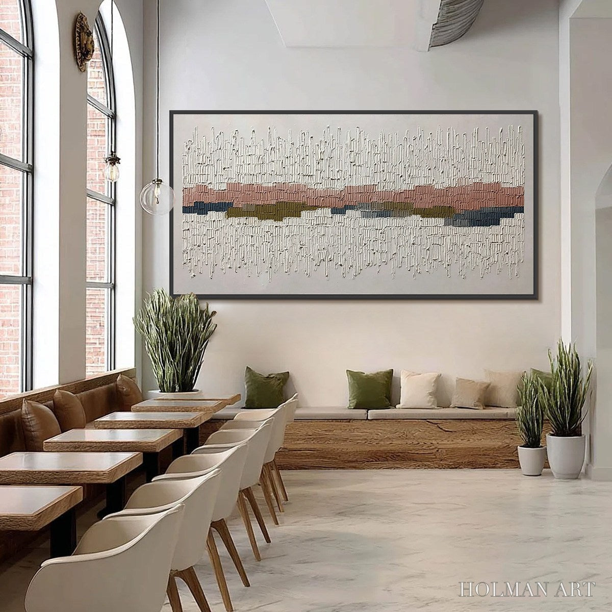 HOLMAN ART Strata – Wabi Sabi Textured Abstract Horizontal - image 2