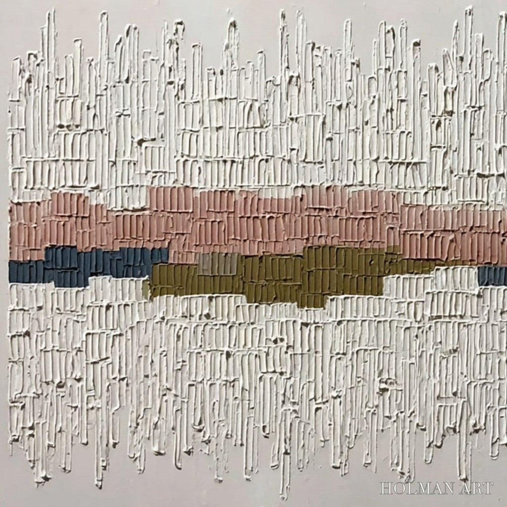 HOLMAN ART Strata – Wabi Sabi Textured Abstract Horizontal - image 3
