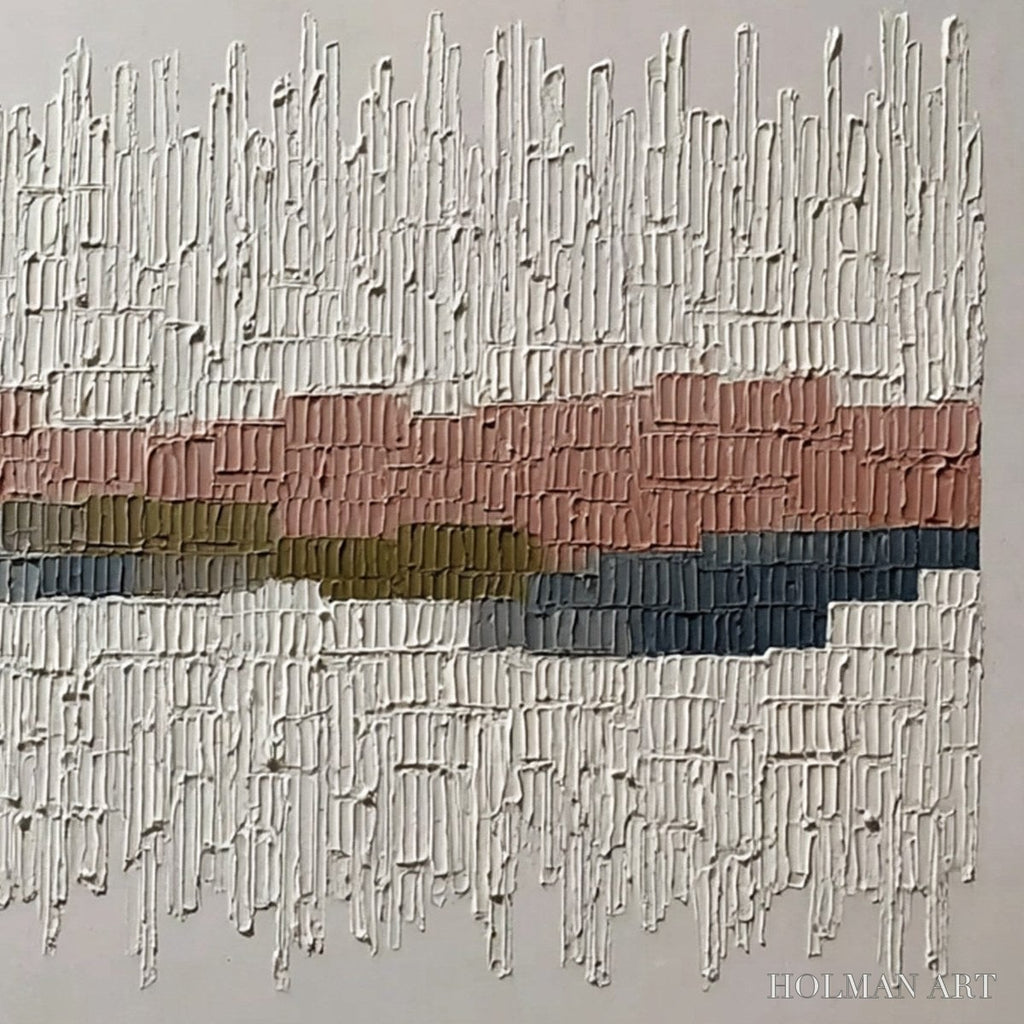 HOLMAN ART Strata – Wabi Sabi Textured Abstract Horizontal - image 5