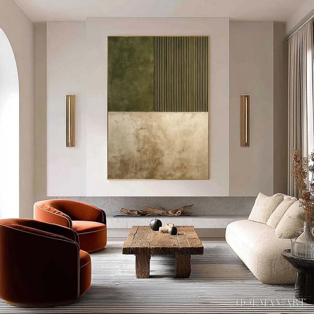 HOLMAN ART Terra Firma – Textured Wabi Sabi Abstract Painting in Earth Tones - image 2