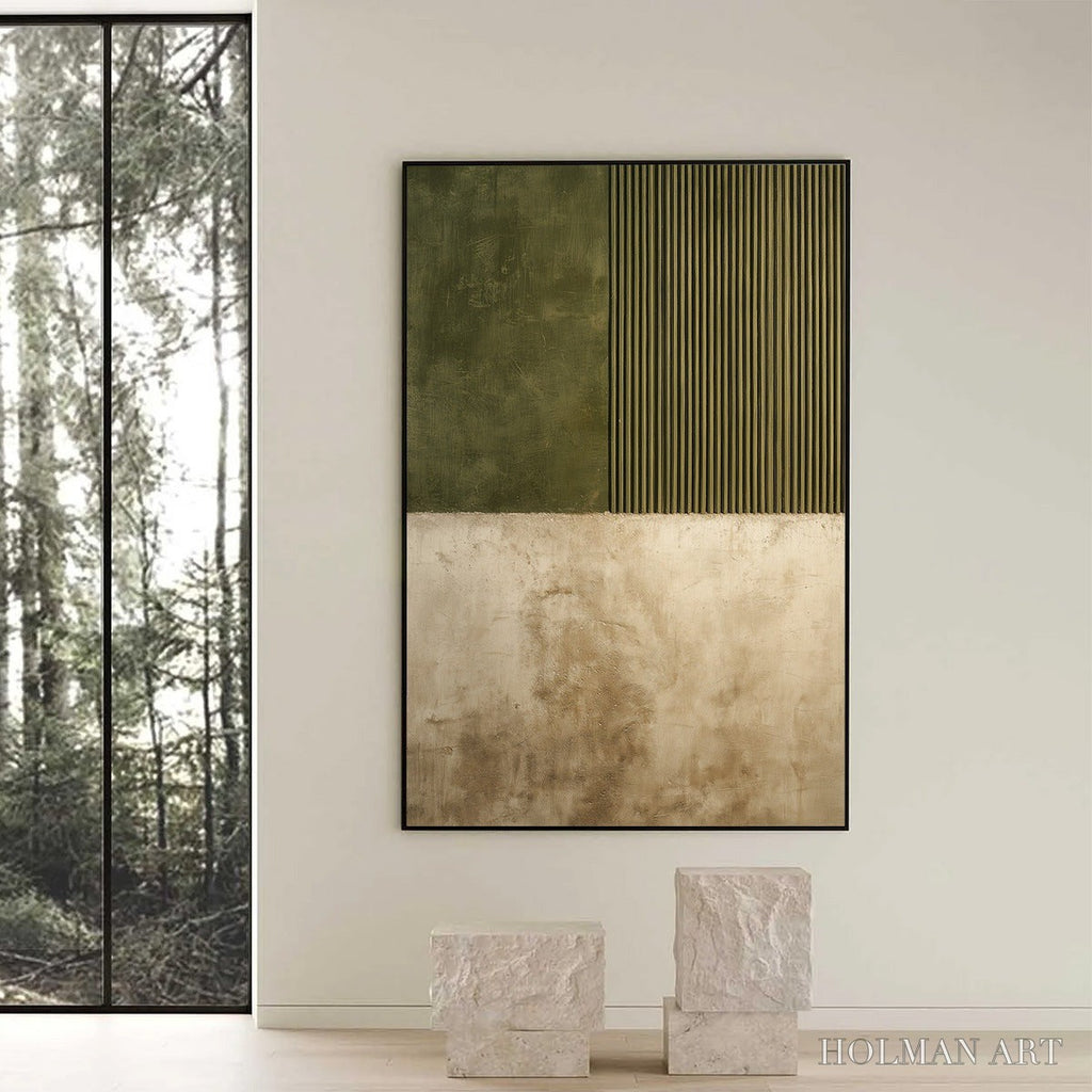 HOLMAN ART Terra Firma – Textured Wabi Sabi Abstract Painting in Earth Tones - image 6