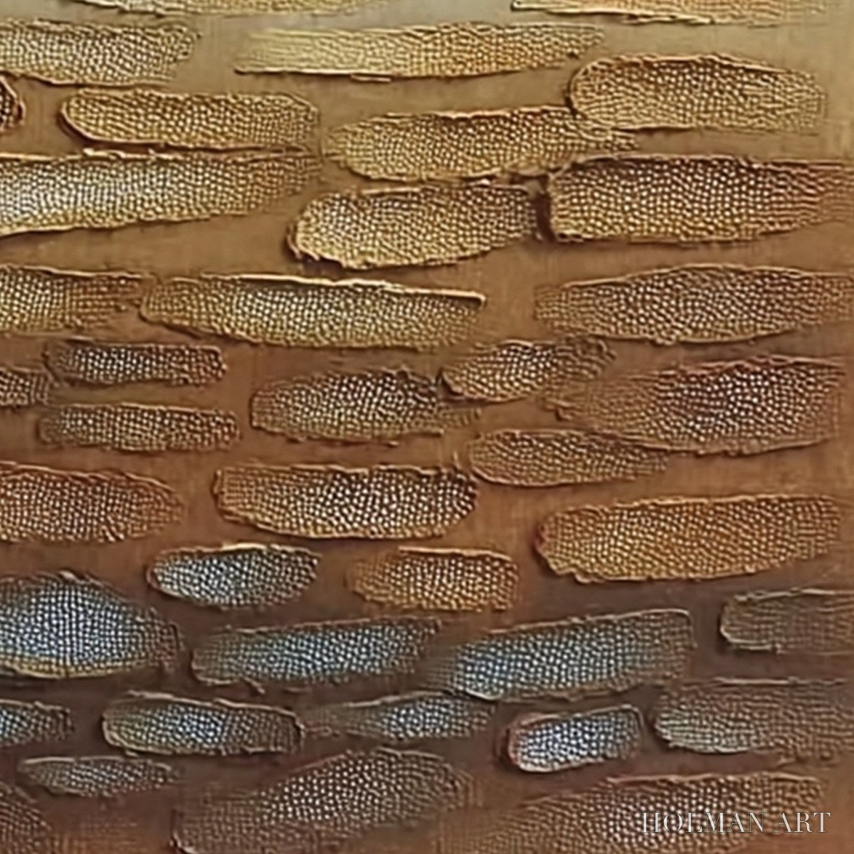 HOLMAN ART Earthen Strata – Textured Abstract Wabi Sabi Oil Painting on Canvas - image 3