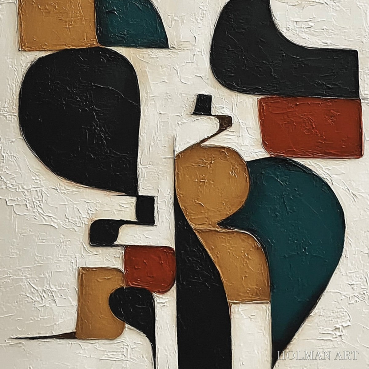 HOLMAN ART Balancing Act – Textured Wabi Sabi Abstract Painting for Modern Decor - image 5