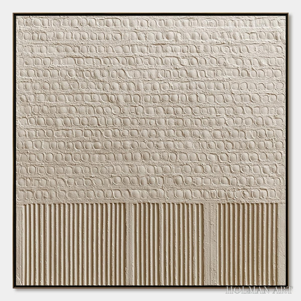 HOLMAN ART Stone Tablet – Textured Wabi Sabi Minimalist Abstract Painting - image 1