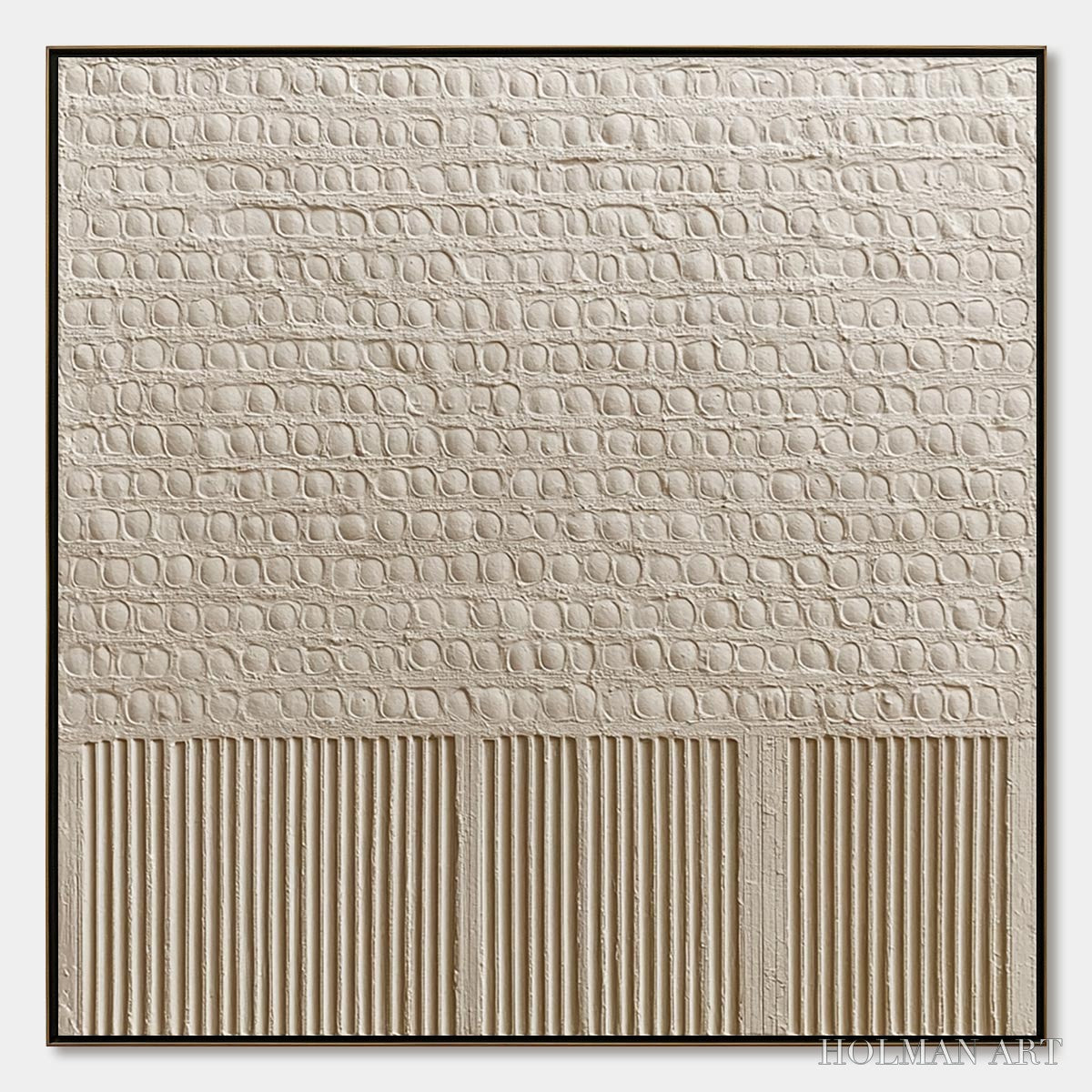 HOLMAN ART Stone Tablet – Textured Wabi Sabi Minimalist Abstract Painting - image 1