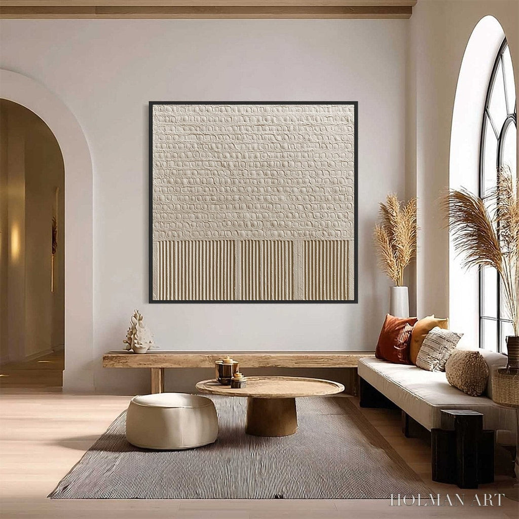 HOLMAN ART Stone Tablet – Textured Wabi Sabi Minimalist Abstract Painting - image 2