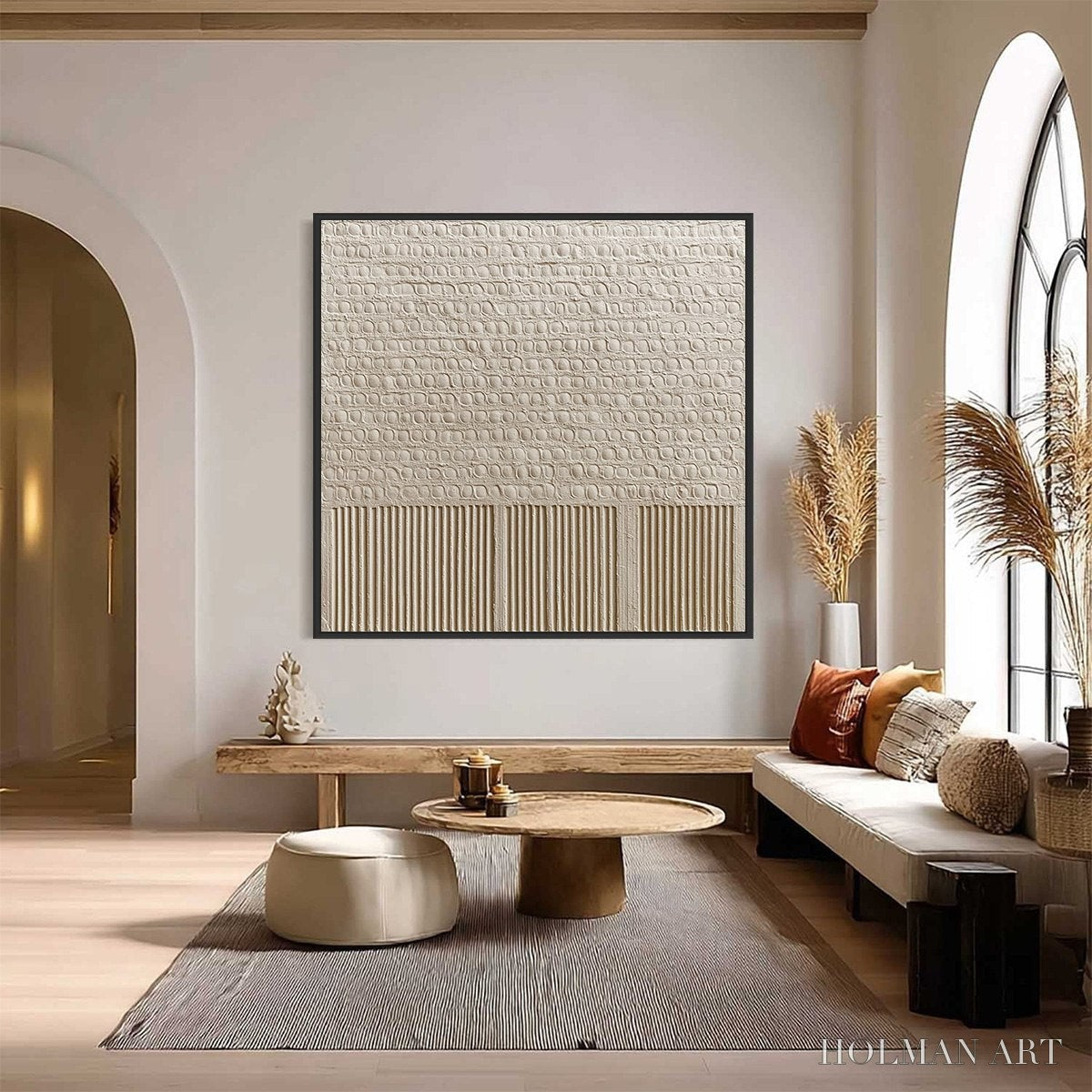 HOLMAN ART Stone Tablet – Textured Wabi Sabi Minimalist Abstract Painting - image 2