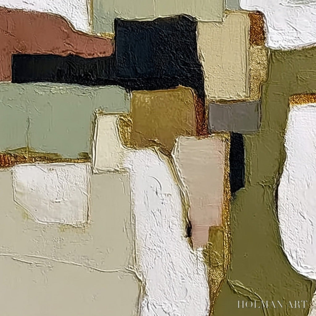 HOLMAN ART Terra Firma – Wabi Sabi Textured Abstract Painting with Earth Tones - image 5