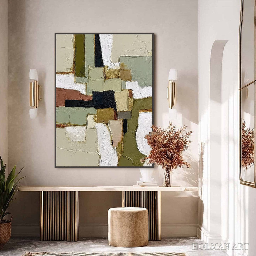 HOLMAN ART Terra Firma – Wabi Sabi Textured Abstract Painting with Earth Tones - image 6