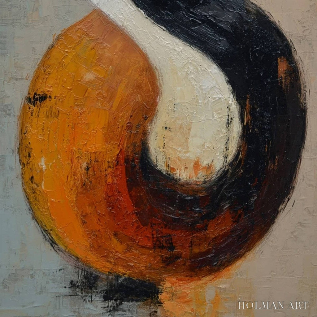 HOLMAN ART Intertwine – Textured Wabi Sabi Abstract Painting for Modern Decor - image 5
