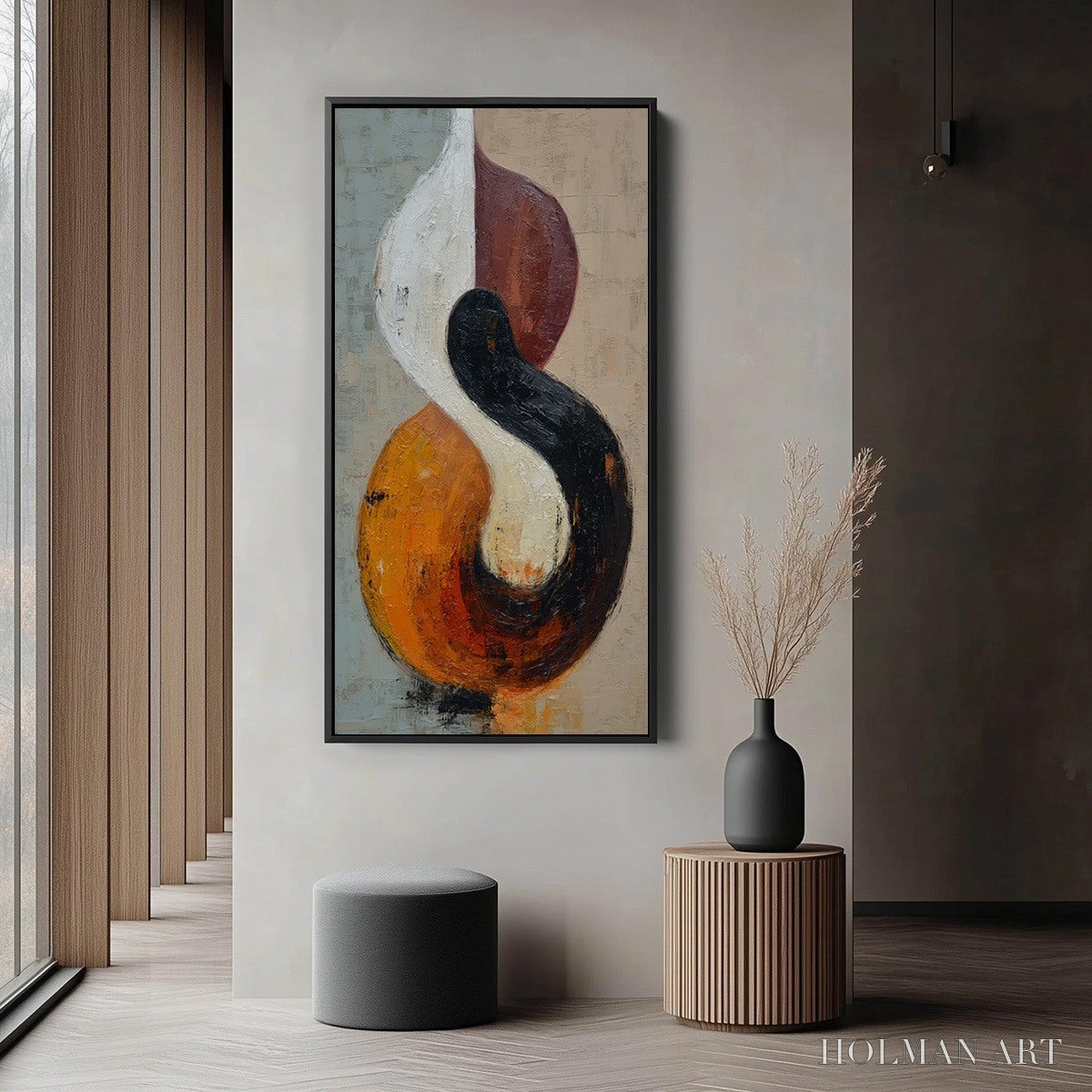 HOLMAN ART Intertwine – Textured Wabi Sabi Abstract Painting for Modern Decor - image 6