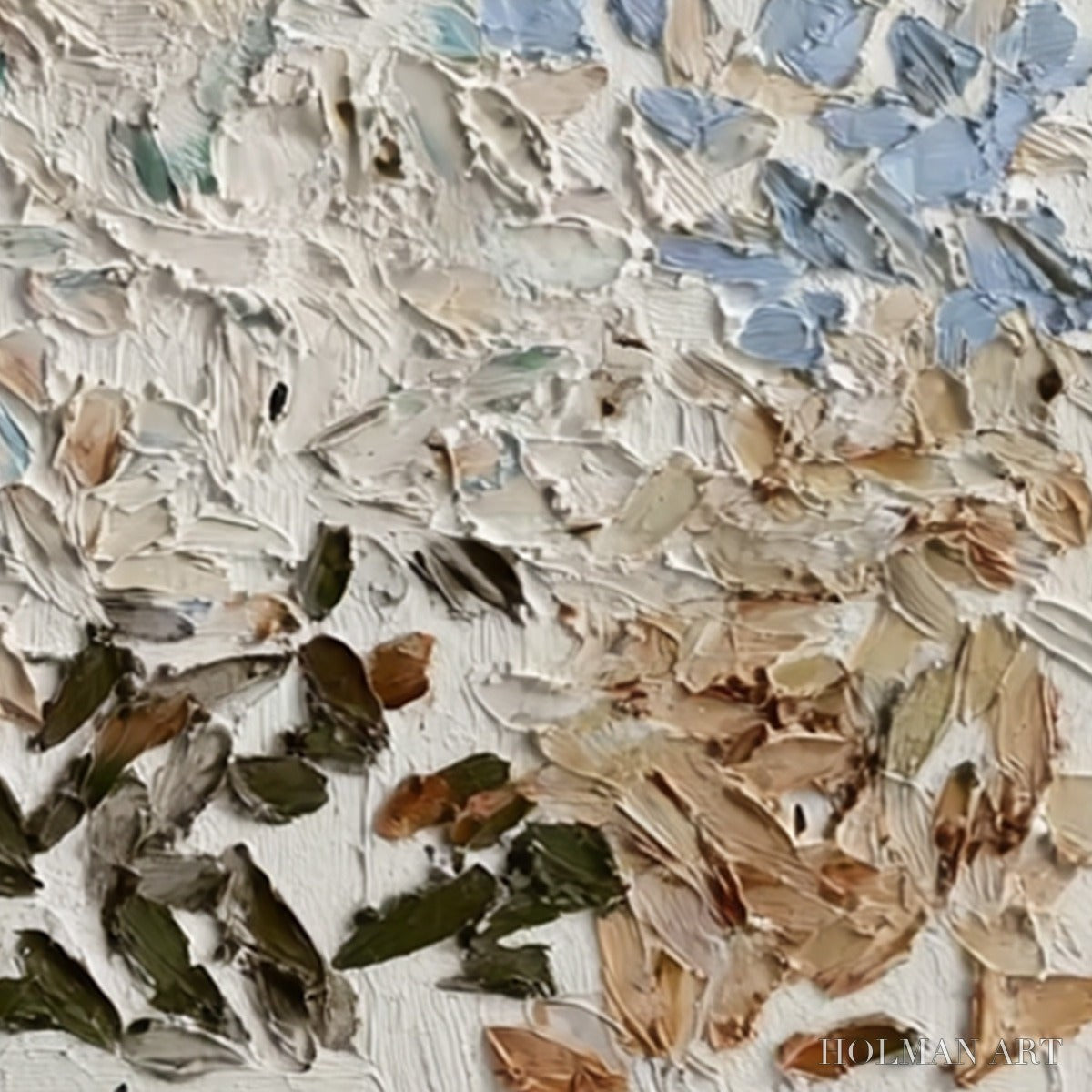 HOLMAN ART Earth'S Mosaic – Textured Wabi Sabi Abstract Impasto Painting - image 3