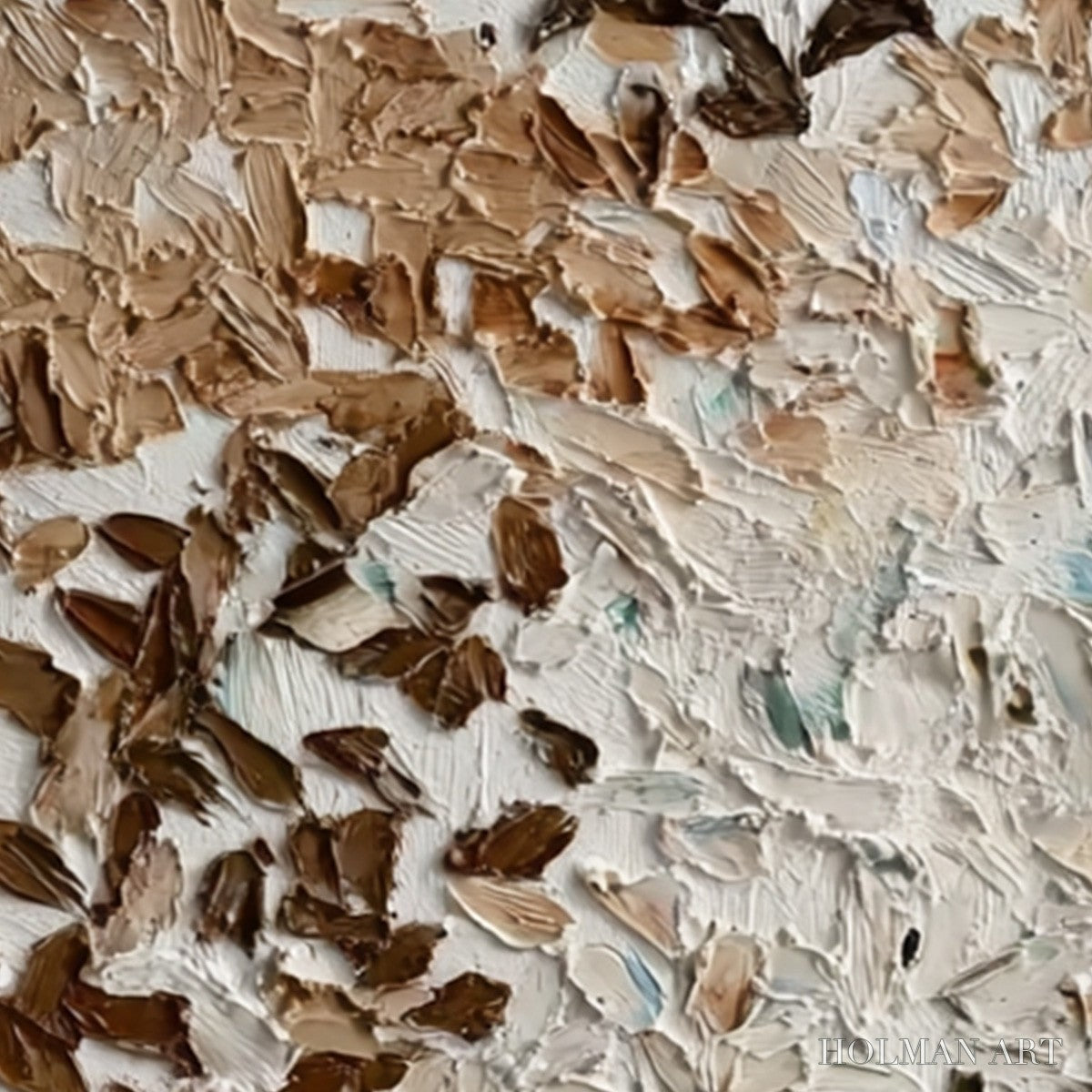 HOLMAN ART Earth'S Mosaic – Textured Wabi Sabi Abstract Impasto Painting - image 5