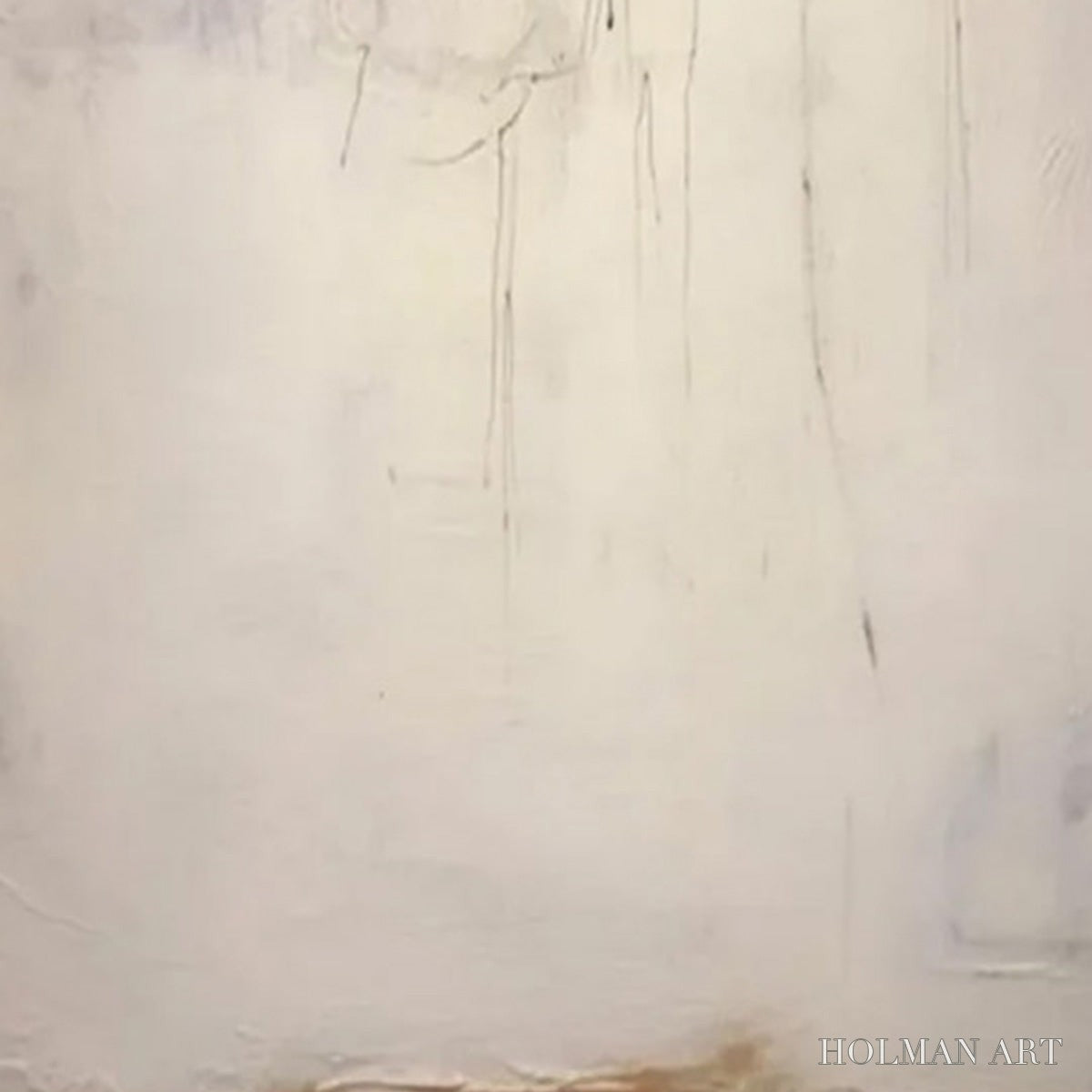 HOLMAN ART Echoes of Silence – Large Vertical Wabi Sabi Abstract Painting - image 3