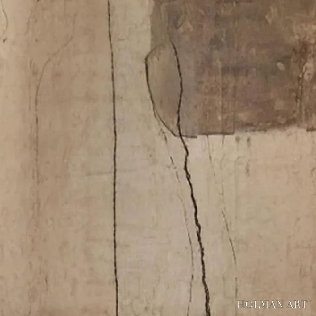 HOLMAN ART Kintsugi Trace – Large Wabi Sabi Textured Abstract - image 3