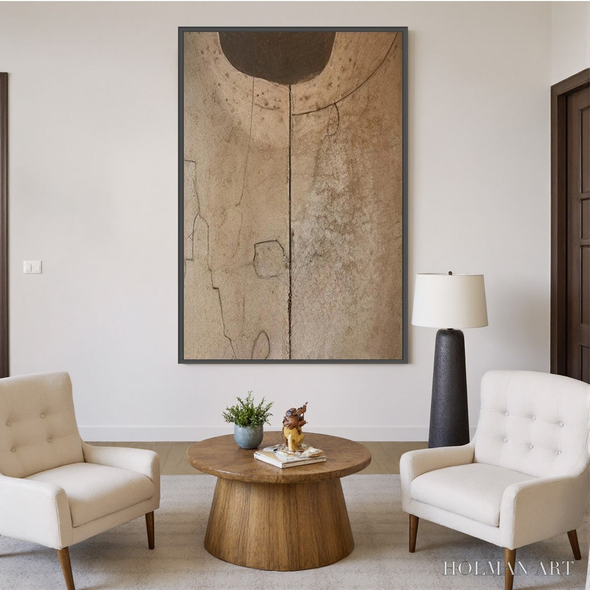 HOLMAN ART Echoes of Earth – Textured Wabi Sabi Abstract Art for Modern Spaces - image 6