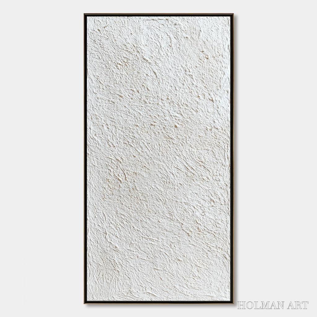 HOLMAN ART Quiet Canvas – Textured Minimalist Wabi Sabi Painting - image 1