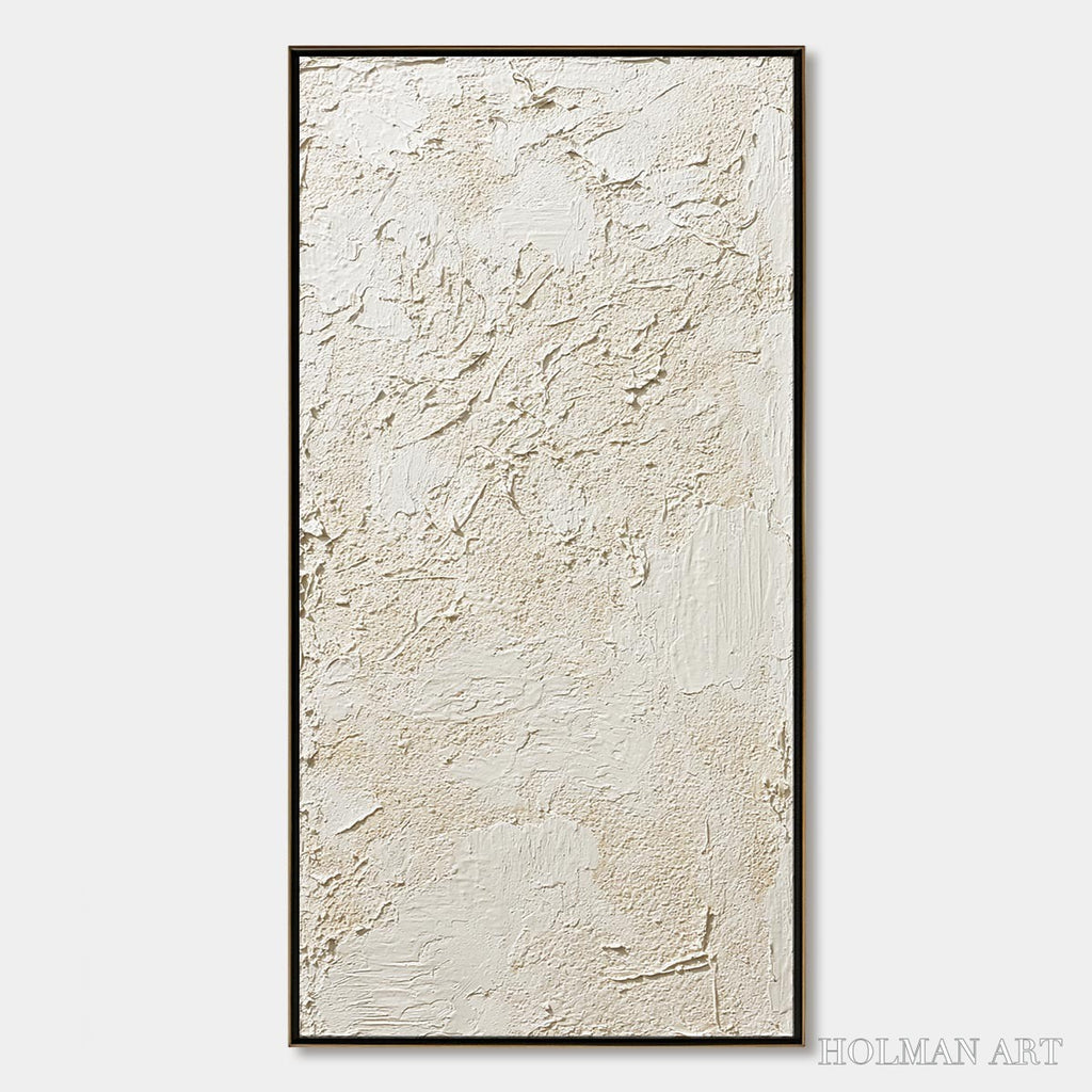 HOLMAN ART Terra Alba – Textured Wabi Sabi Abstract Painting - image 1