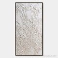 HOLMAN ART Terra Alba – Textured White Wabi Sabi Minimalist Painting - image 1