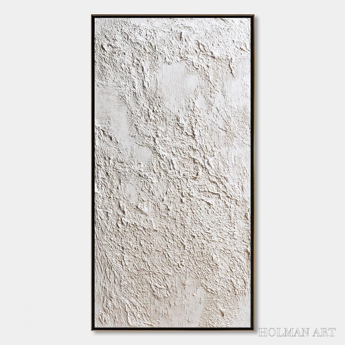HOLMAN ART Terra Alba – Textured White Wabi Sabi Minimalist Painting - image 1