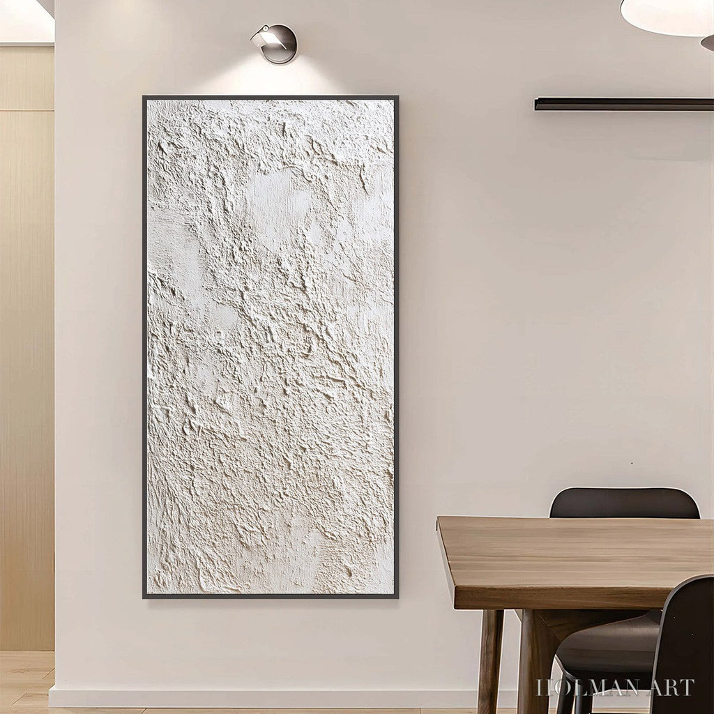 HOLMAN ART Terra Alba – Textured White Wabi Sabi Minimalist Painting - image 4