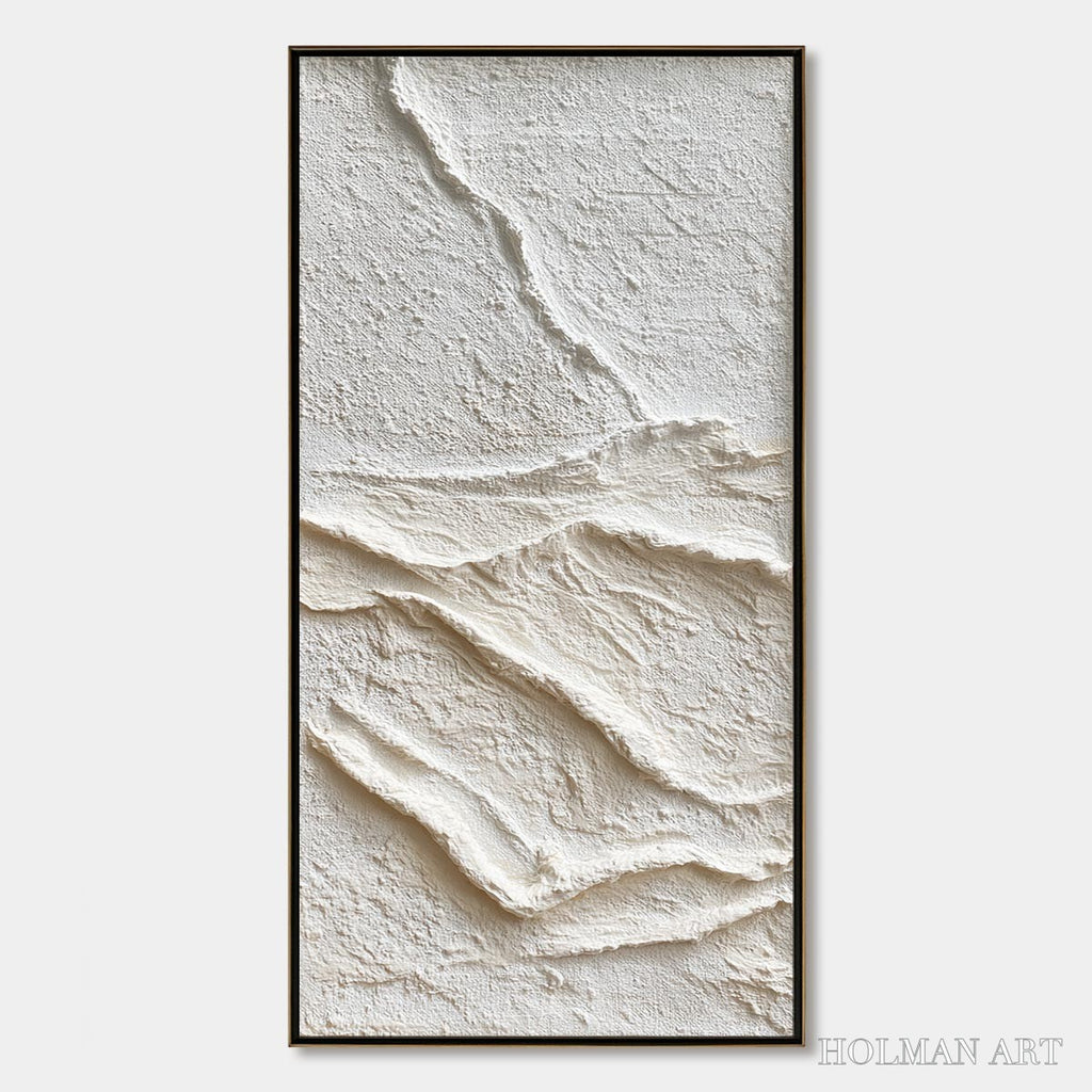 HOLMAN ART Silent Strata – Wabi Sabi Textured Minimalist Abstract Painting - image 1