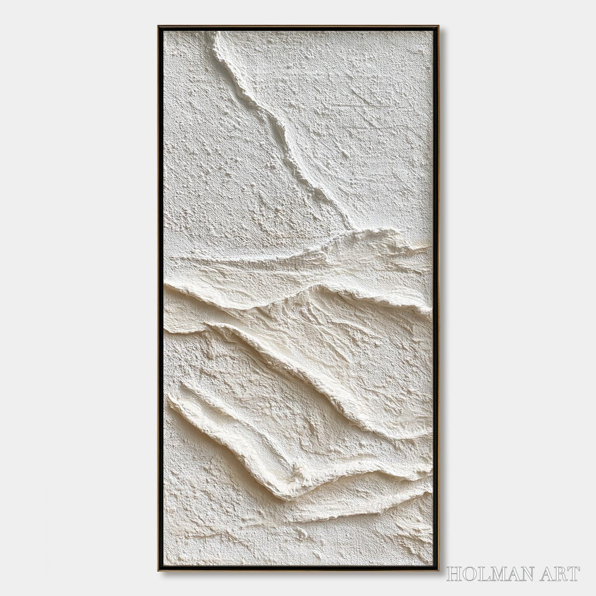 HOLMAN ART Silent Strata – Wabi Sabi Textured Minimalist Abstract Painting - image 1