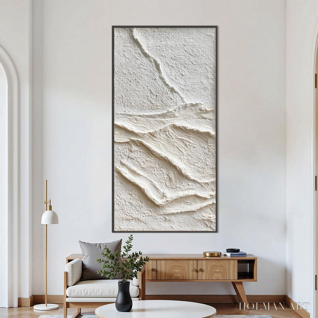 HOLMAN ART Silent Strata – Wabi Sabi Textured Minimalist Abstract Painting - image 2