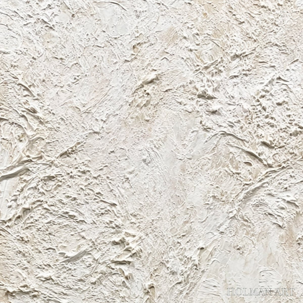 HOLMAN ART Alabaster Veil – Textured Wabi Sabi Minimalist Painting - image 5