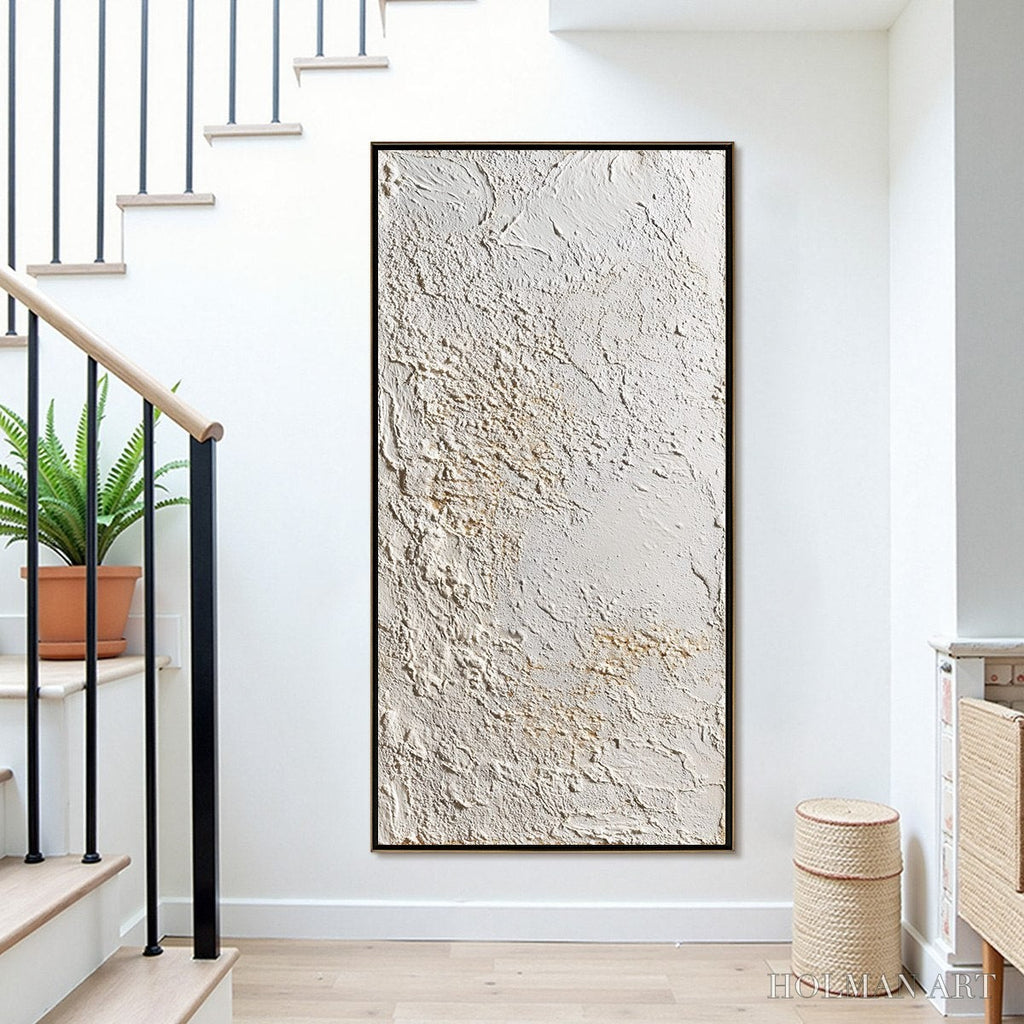 HOLMAN ART Terra Alba – Textured Wabi Sabi Minimalist Abstract Painting - image 6