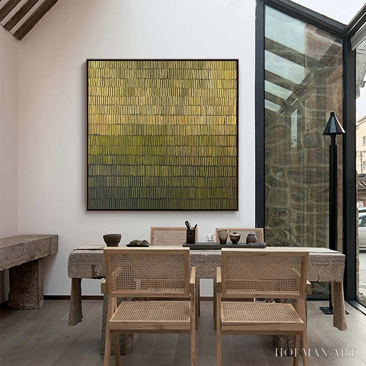 HOLMAN ART Terraced Serenity – Wabi Sabi Minimalist Abstract Painting - image 4