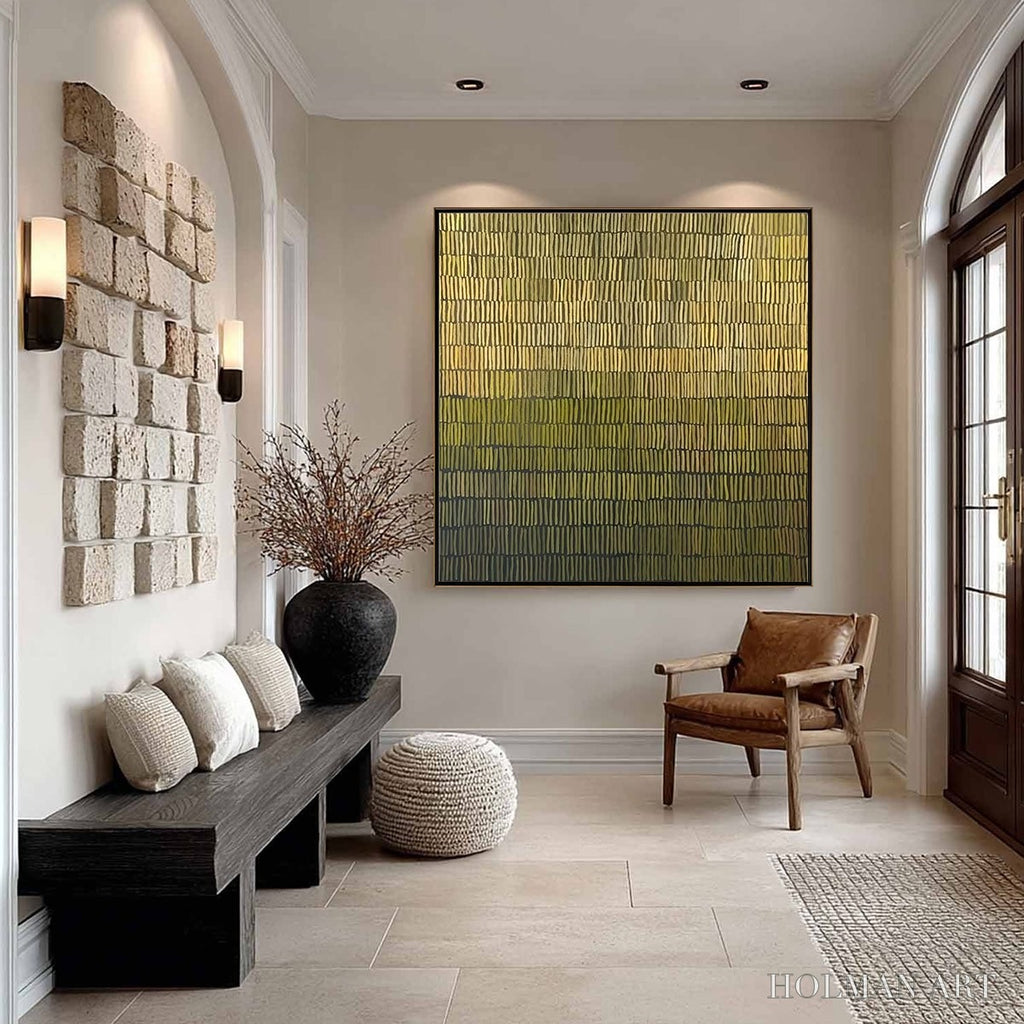 HOLMAN ART Terraced Serenity – Wabi Sabi Minimalist Abstract Painting - image 6