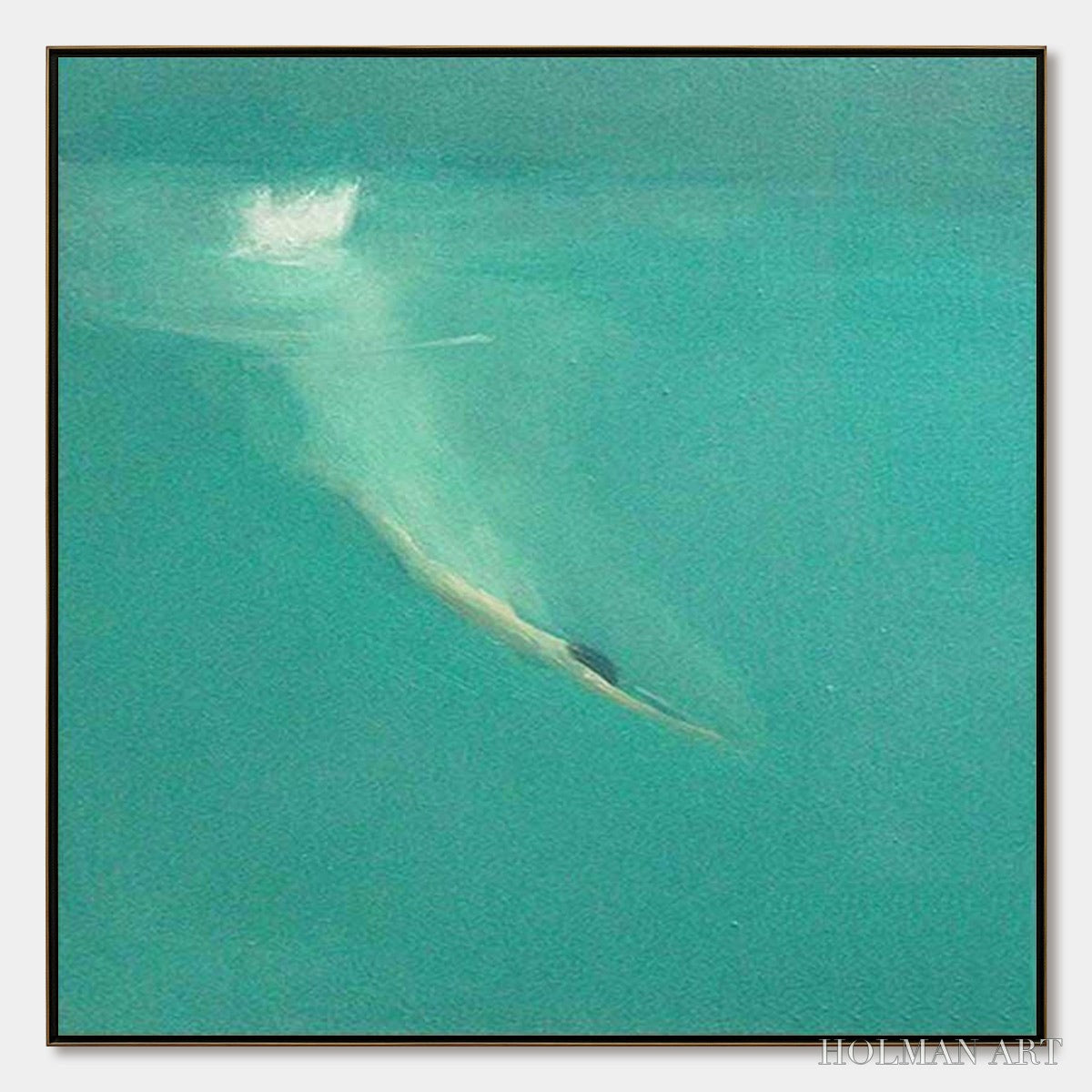 HOLMAN ART Submerge – Minimalist Wabi Sabi Sea Painting - image 1