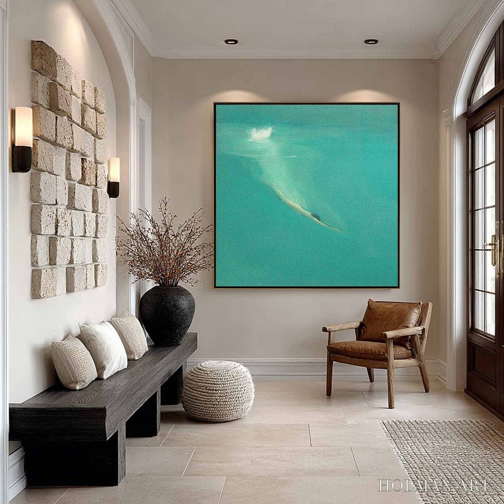 HOLMAN ART Submerge – Minimalist Wabi Sabi Sea Painting - image 2