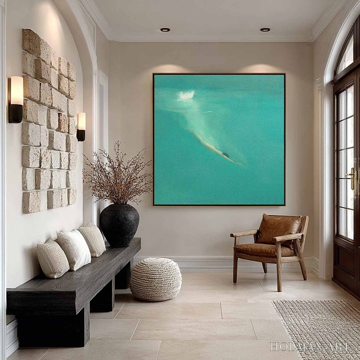 HOLMAN ART Submerge – Minimalist Wabi Sabi Sea Painting - image 2