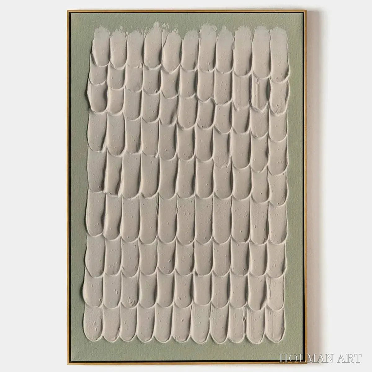HOLMAN ART Textured Scales – Textured Abstract Painting in Neutral Tones - image 1