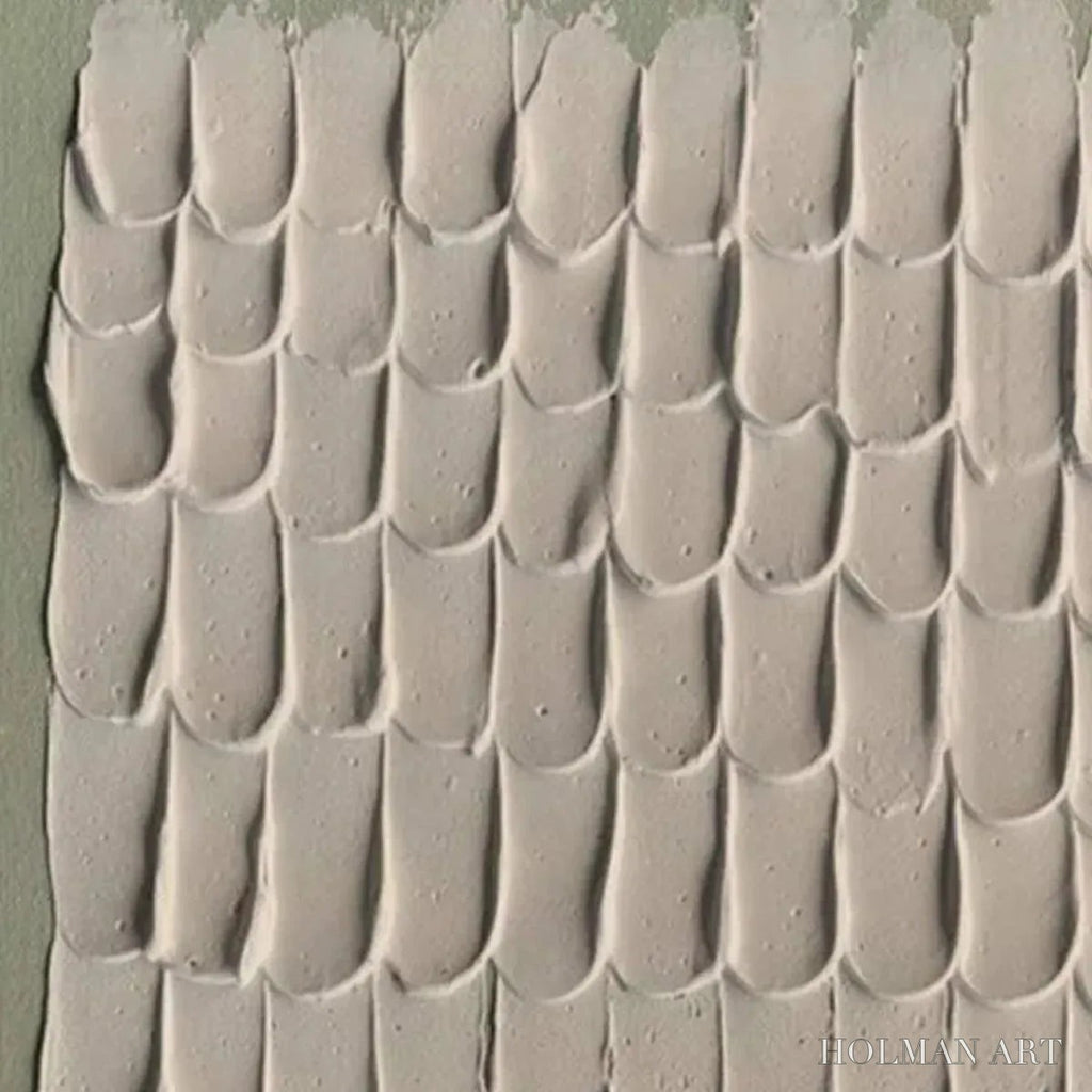 HOLMAN ART Textured Scales – Textured Abstract Painting in Neutral Tones - image 5
