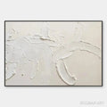 HOLMAN ART White Textured Abstract – Textured Abstract Painting in White - image 1