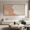 HOLMAN ART Nude Abstract – Textured Abstract Painting in Neutral Tones - image 2