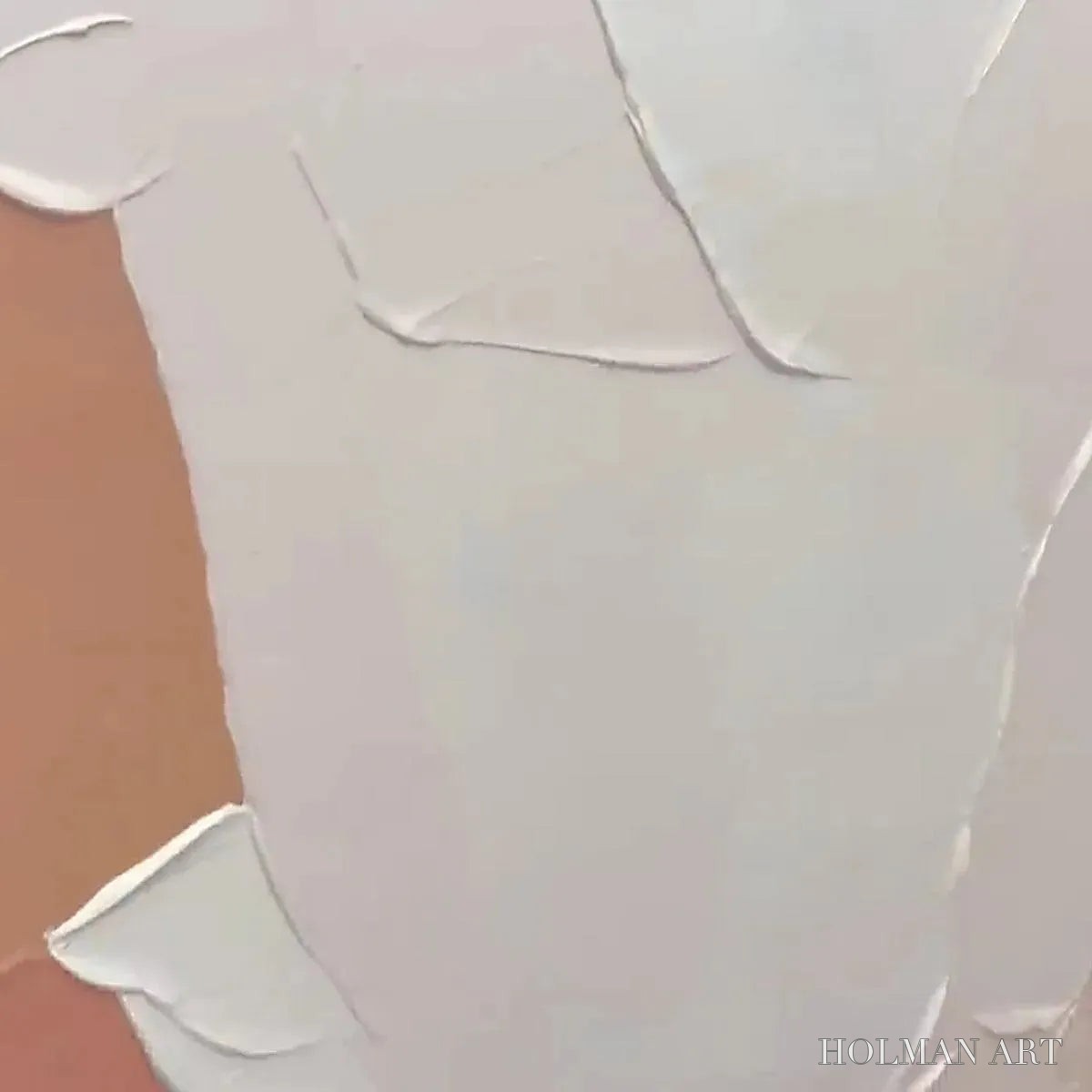 HOLMAN ART Nude Abstract – Textured Abstract Painting in Neutral Tones - image 3