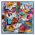 HOLMAN ART Love Explosion – Colorful Abstract Graffiti Style Love Painting - image 1