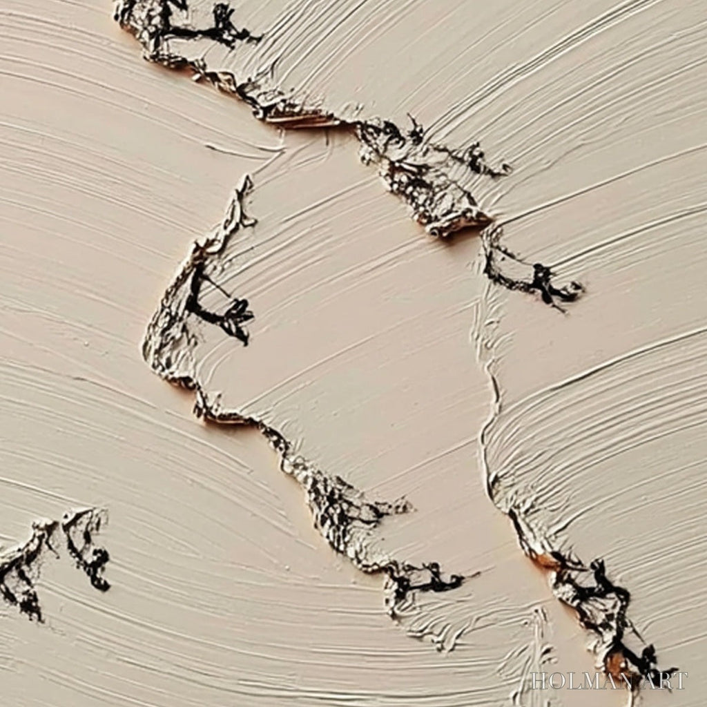 HOLMAN ART Fissure – Wabi Sabi Inspired Textured Abstract Art - image 3
