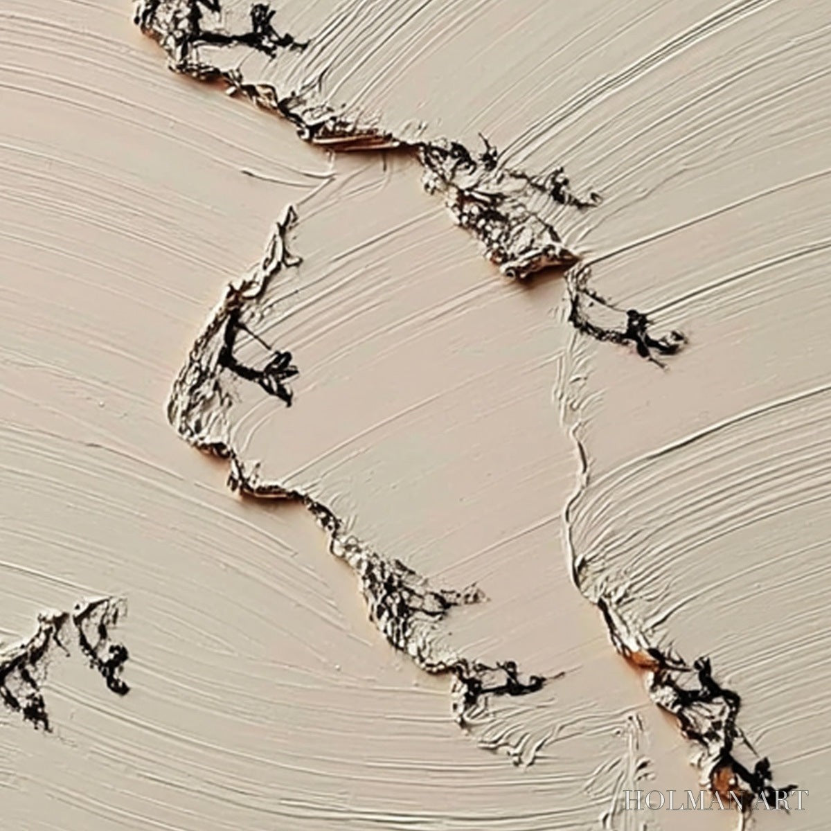 HOLMAN ART Fissure – Wabi Sabi Inspired Textured Abstract Art - image 3