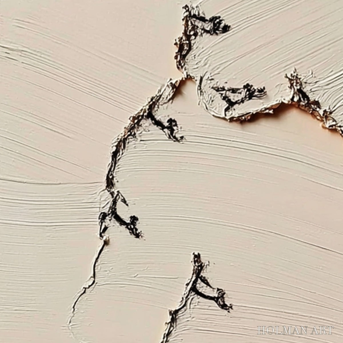 HOLMAN ART Fissure – Wabi Sabi Inspired Textured Abstract Art - image 5