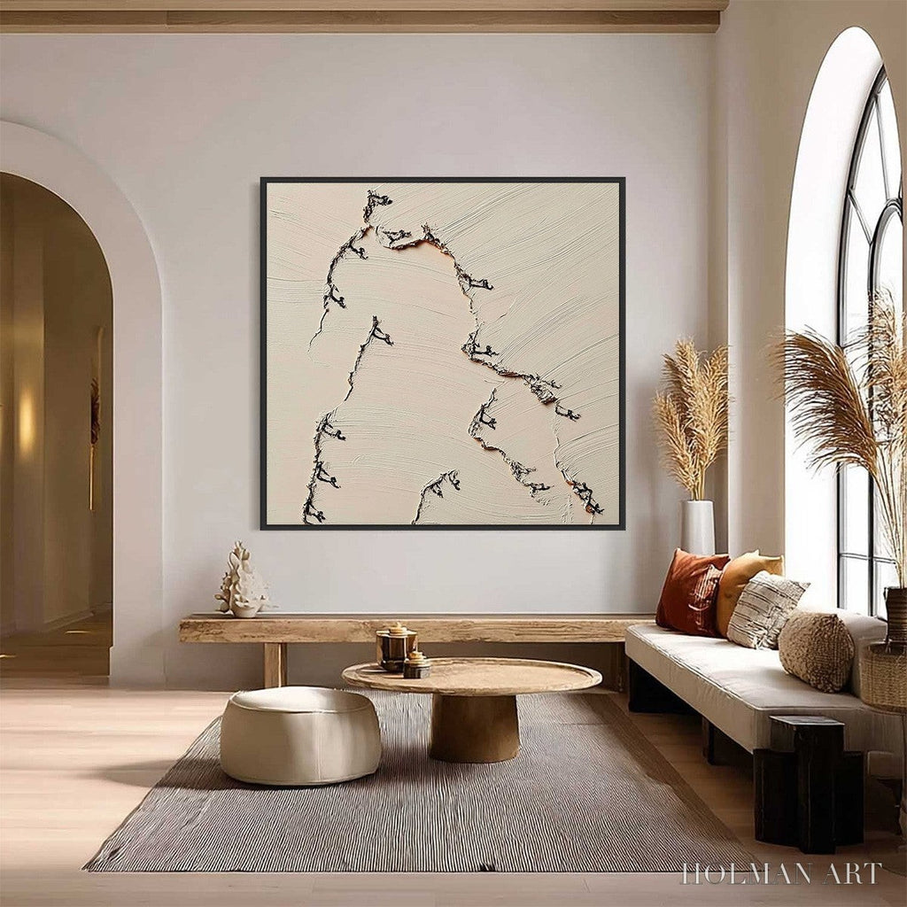 HOLMAN ART Fissure – Wabi Sabi Inspired Textured Abstract Art - image 6