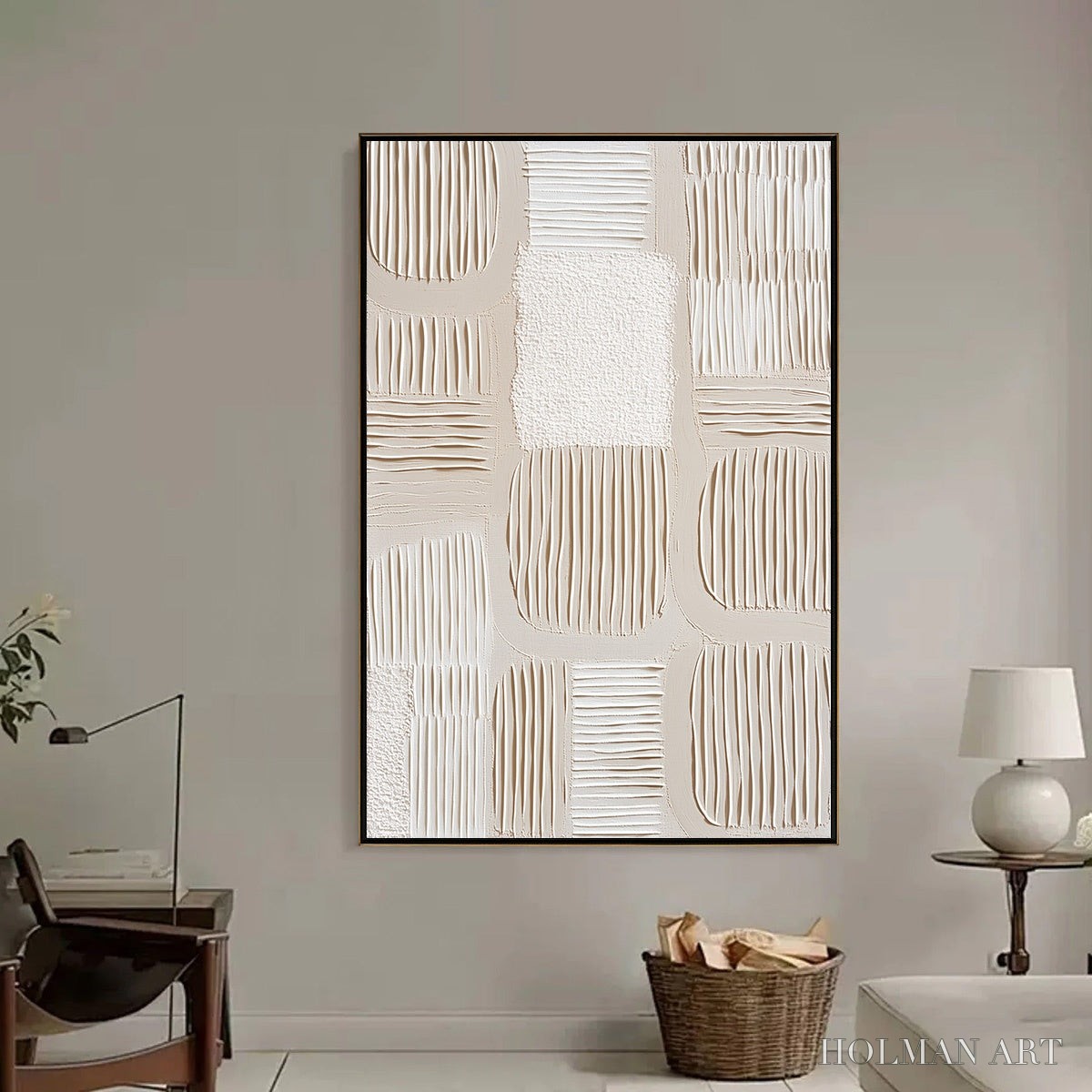 HOLMAN ART Silent Rhythms – Textured Wabi Sabi Abstract Painting - image 6